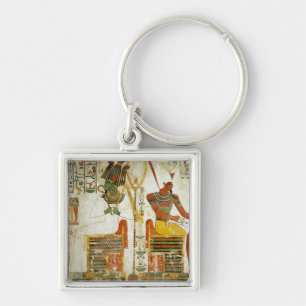 De goden Osiris en Atum uit Tomb van Sleutelhanger