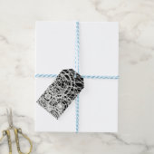 de goden raakt het zwarte water cadeaulabel (Met Touw)