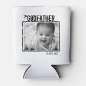 De Godfather | Persoonlijke foto en naam Blikjeskoeler (Voorkant)