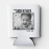 De Godfather | Persoonlijke foto en naam Blikjeskoeler (Achterkant)