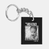 De Godfather | Persoonlijke foto en naam Sleutelhanger (Voorkant Links)