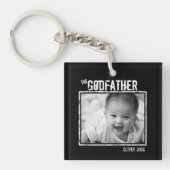 De Godfather | Persoonlijke foto en naam Sleutelhanger (Voorkant)