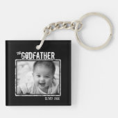 De Godfather | Persoonlijke foto en naam Sleutelhanger (Achterkant)