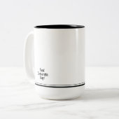 De Godfather van Mokken... Zoeken, samenwerken, bl Tweekleurige Koffiemok (Voorkant links)