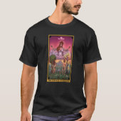 De godin Aphrodite de Tarot Kaart Pagan Witch T-shirt (Voorkant)