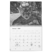 De godin binnen het rooster 2008 kalender (Jan 2027)