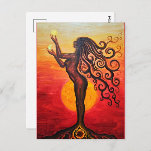 De godin briefkaart (Voorkant / Achterkant)