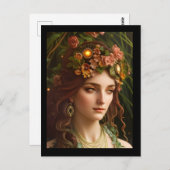 De godin Demeter | Digitale kunst Briefkaart (Voorkant / Achterkant)