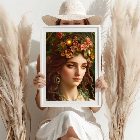 De godin Demeter | Digitale kunst Poster