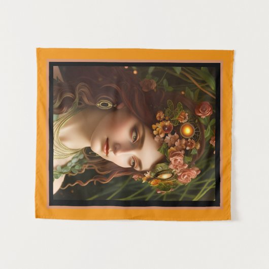 De godin Demeter | Digitale kunst Wandkleed (Voorkant (horizontaal))