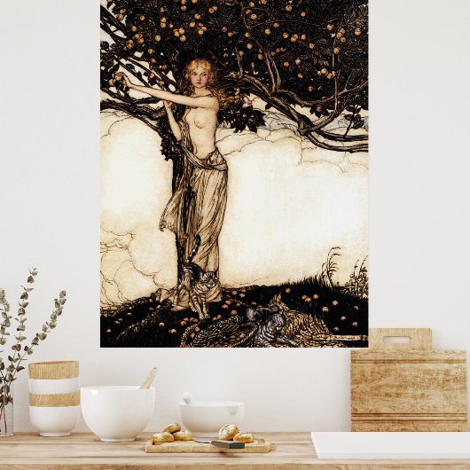 De godin Freyja Poster (Keuken)