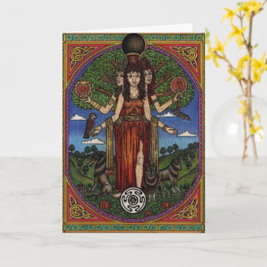 De godin Hecate (afbeelding en synbolen) 001 T, Gi Kaart (Gele Bloem)
