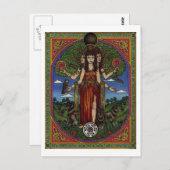 de godin hecate (afbeelding en synbols) 001 t, briefkaart (Voorkant / Achterkant)
