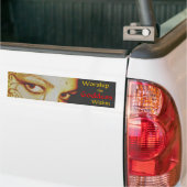 De godin in binnenbumper aanbidden bumpersticker (Op Truck)