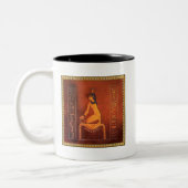 De godin Isis Tweekleurige Koffiemok (Links)