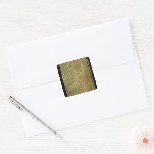 De godin Isis Vierkante Sticker (Envelop)