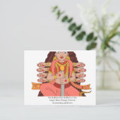 De godin Kali Briefkaart (Staand voorkant)