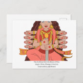 De godin Kali Briefkaart (Voorkant / Achterkant)