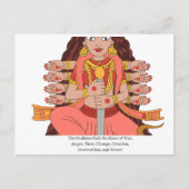 De godin Kali Briefkaart (Voorkant)