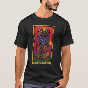de godin Kali de woeste tarotkaart hindu in T-shirt