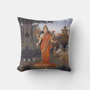 De godin LAKSHMI - zelfs grote afbeeldingen - Kussen