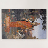 De godin LAKSHMI - zelfs grote afbeeldingen - Legpuzzel (Horizontaal)