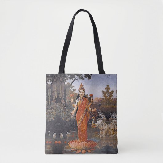 De godin LAKSHMI - zelfs grote afbeeldingen - Tote Bag (Voorkant)