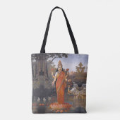 De godin LAKSHMI - zelfs grote afbeeldingen - Tote Bag (Achterkant)
