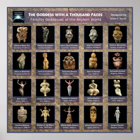 De godin met duizend gezichten poster (Voorkant)