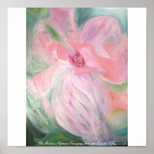 De godin Neptune die uit de diepten komt Poster