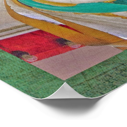 De godin Quan Yin in haar tempel Poster (Hoek)