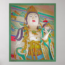 De godin Quan Yin in haar tempel