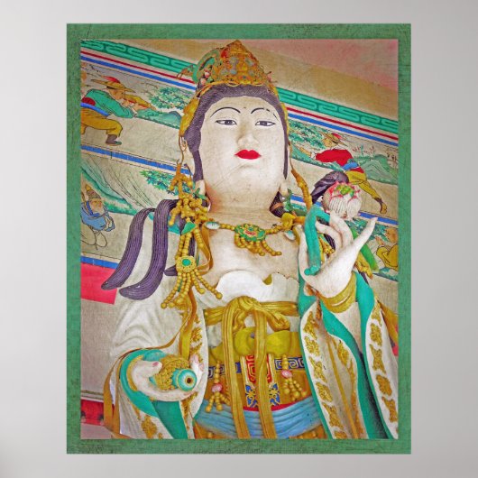 De godin Quan Yin in haar tempel Poster (Voorkant)