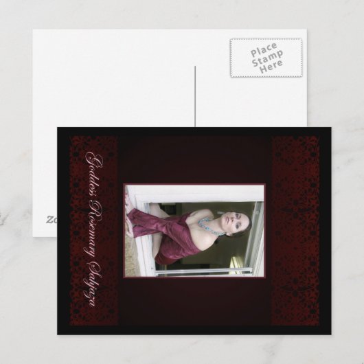 De godin Rosemary op het raam Briefkaart (Voorkant / Achterkant)