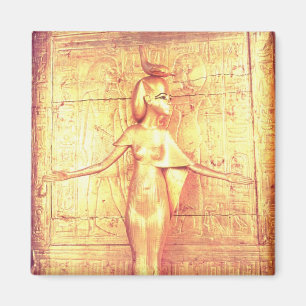 De godin Selket op de canopische schrijn Magneet