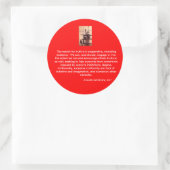 de godin van de democratie ronde sticker (Tas)