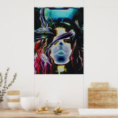 De godin van de dood poster (Keuken)