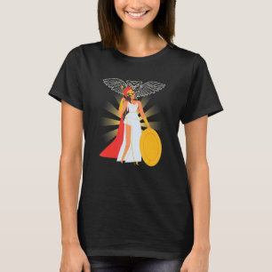 De godin van de Griekse mythologie van Wisdom Anci T-shirt