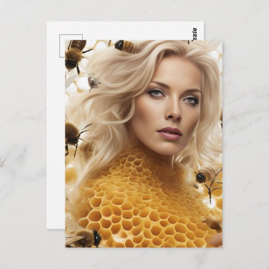 De godin van de honingbij briefkaart (Voorkant / Achterkant)