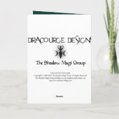 De Godin van de kersttijd Feestdagen Kaart (Achterkant)