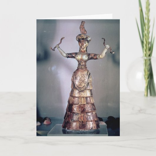 De godin van de Serpenten Kaart (Voorkant)