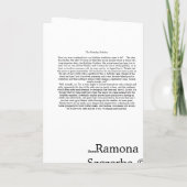 De Godin van de verjaardag Kaart (Achterkant)