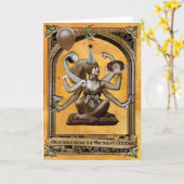 De Godin van de verjaardag Kaart (Gele Bloem)