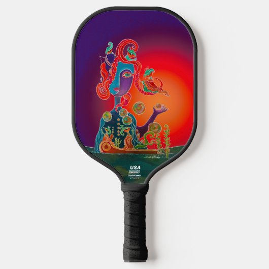 De godin van het felle pickleball-racket pickleball paddle (Voorkant)