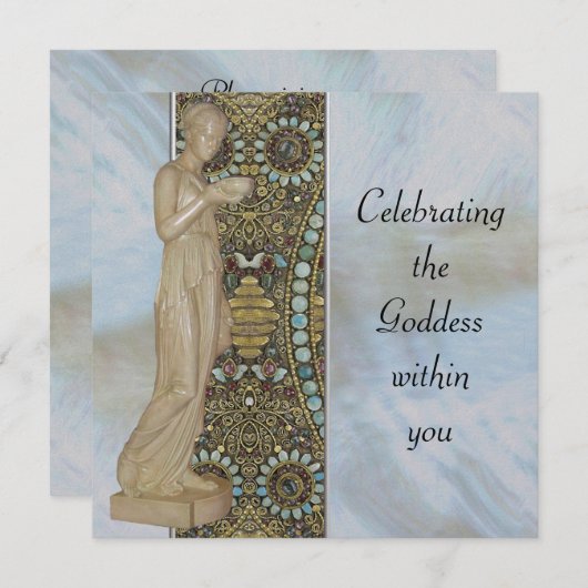 De godin vieren kaart (Voorkant / Achterkant)