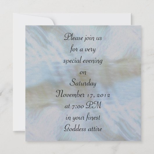 De godin vieren kaart (Achterkant)