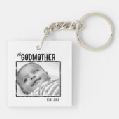De Godmoeder | Aangepaste 2x foto en namen Sleutelhanger (Achterkant)