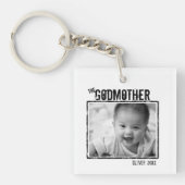 De GodMoeder | Persoonlijke foto en naam Sleutelhanger (Voorkant)