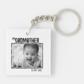 De GodMoeder | Persoonlijke foto en naam Sleutelhanger (Achterkant)