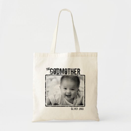 De GodMoeder | Persoonlijke foto en naam Tote Bag (Voorkant)